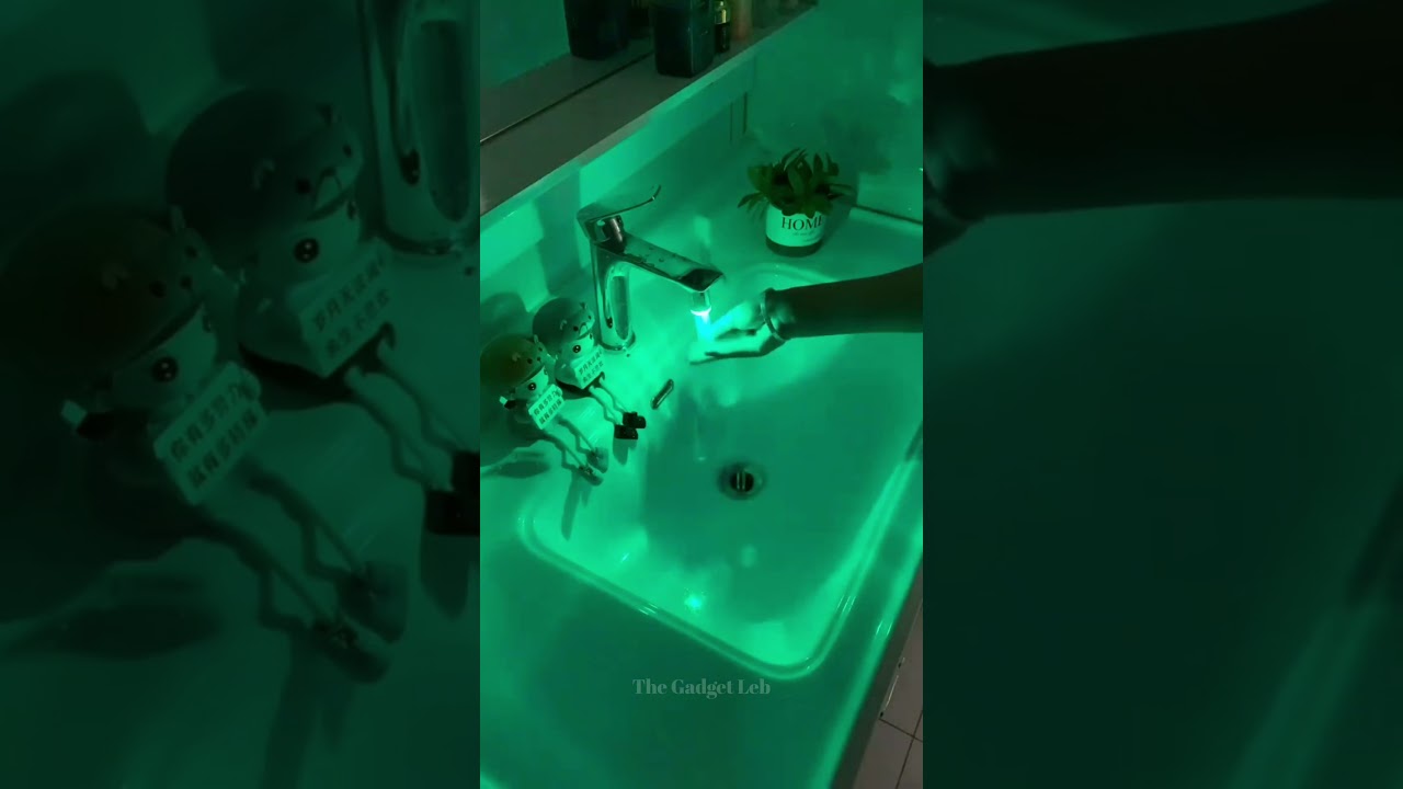 LED Light Water Faucet 7 Colors Changing Glow Shower 