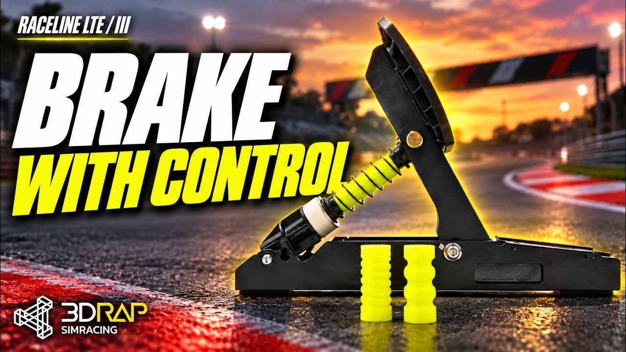 3DRAP BRAKE UPGRADE FOR THRUSTMASTER RACELINE PEDALS LTE - YouTube
