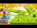 Mega boss ratte upgraded  vs mega tank  cartoons about tanknina tank cartoon