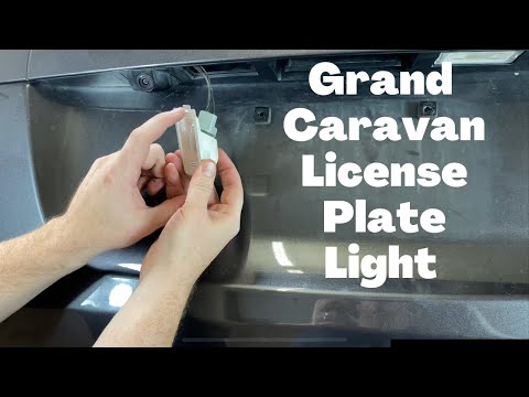 Dodge Grand Caravan License Plate Light - How To Change Remove Replace DIY Replacement