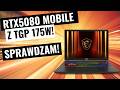 Test MSI Vector 16 HX AI – RTX 5080, Ultra 9 i termowizja w akcji