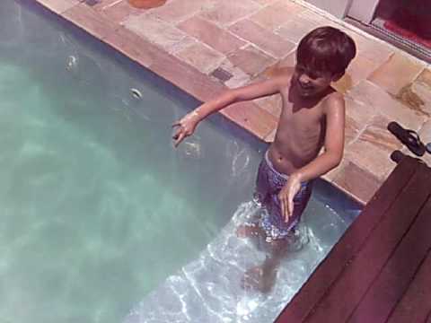Walter na piscina do Eder em Taubat