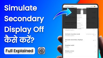 How to Turn Off Simulate Secondary Display in Android Hindi