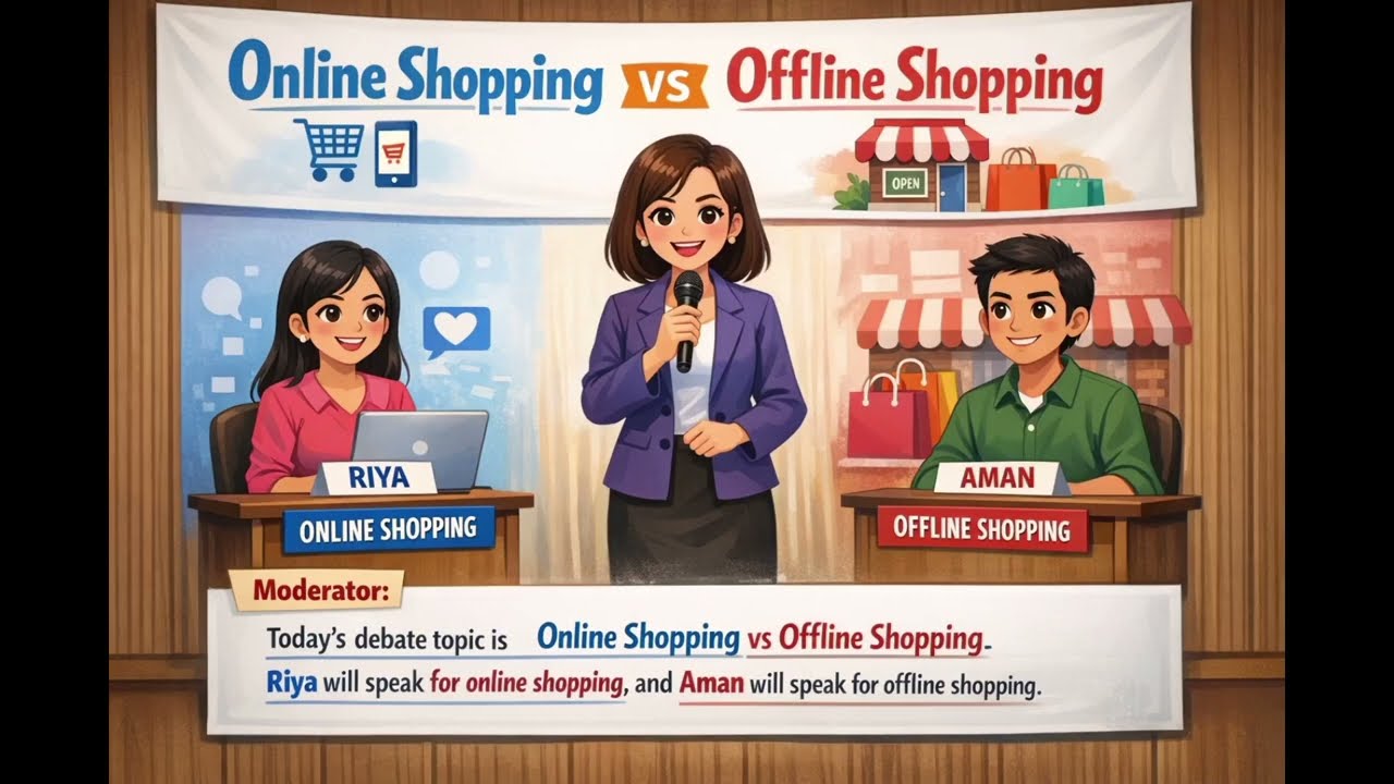 Debate on Online Shopping Vs Offline Shopping ✨