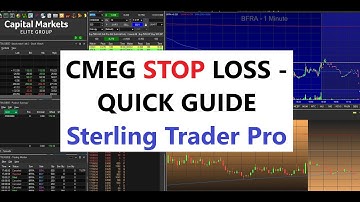 CMEG Stop Loss - How To Set One on Cmeg - Sterling Trader Pro