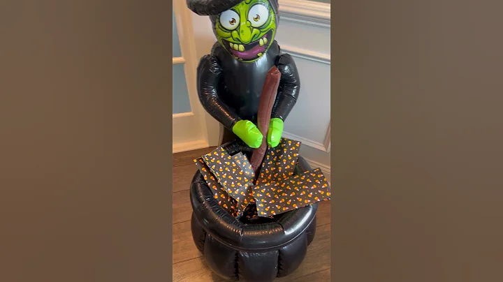 AMAZING Inflatable Witch Cauldron for Halloween