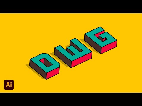 Isometric Text Effect Design In Adobe Illustrator cc 2022 | Tutorial