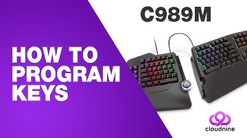 How to Program Keys on the Cloud Nine C989M Keyboard