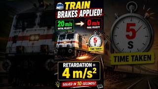 Train Retardation Problem Solved in Seconds 🚆 | Physics Numericals #shorts