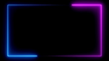 Animated Video Background - Saber Lighting Frame for Edits - Background video effects | No copyright