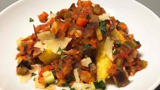 How to Make Ratatouille with Grilled Parmesan Polenta screenshot 3