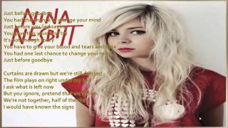 Nina Nesbitt   Just Before Goodbye LYRICS