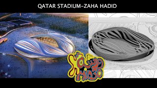 ورشة فى 30 دقيقة | S1E5 - Qatar Stadium | Zaha hadid (3dsmax-organic modeling)
