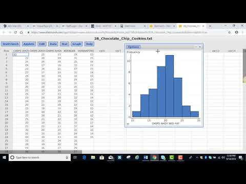 Section 6.5 StatCrunch Assessing Normality
