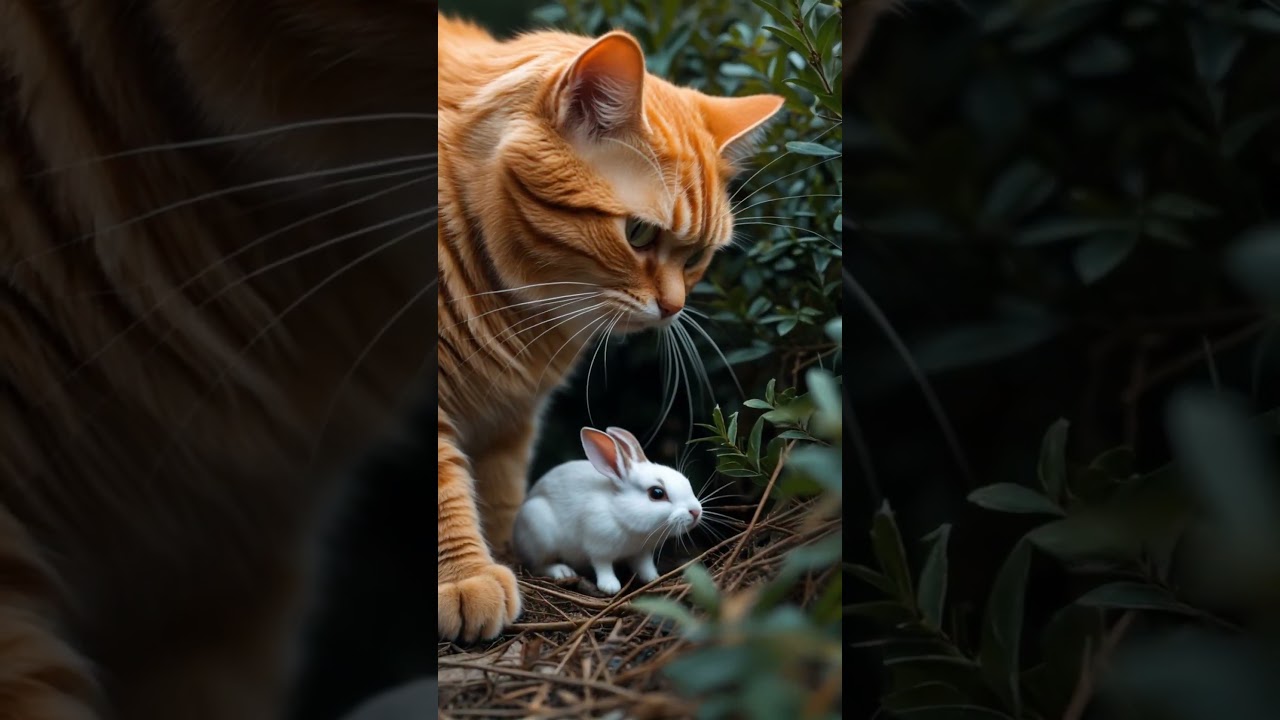 Can you believe this cat's bravery? 💖  