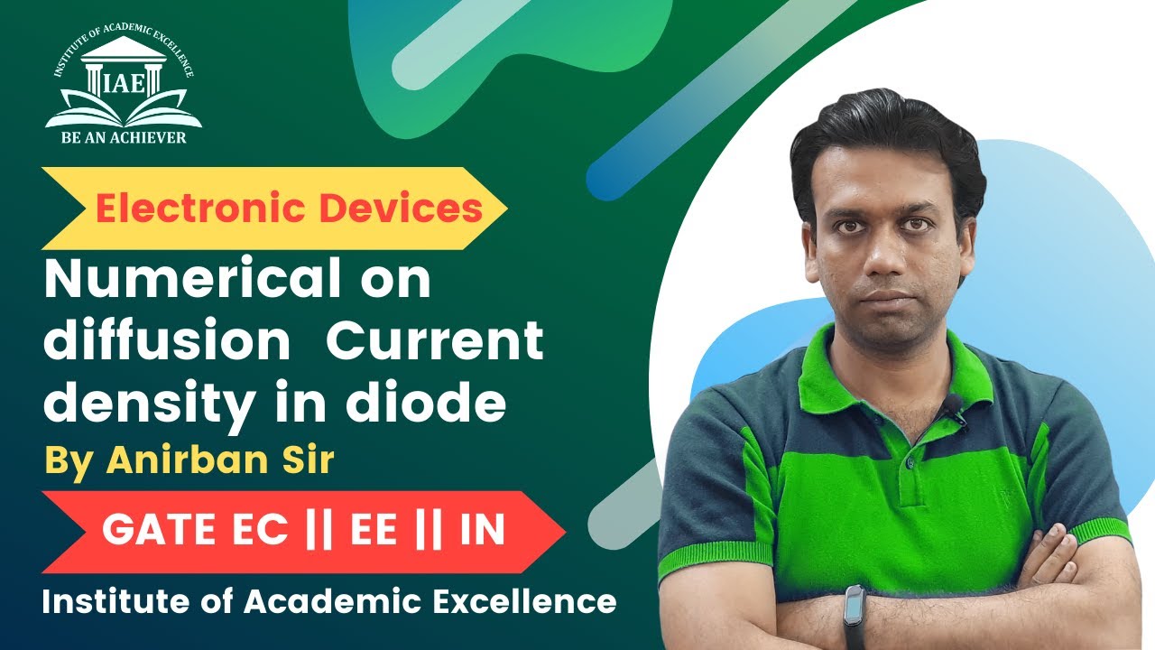 Electronic Devices: Diffusion Current Density in diode || Important Question || GATE EDC