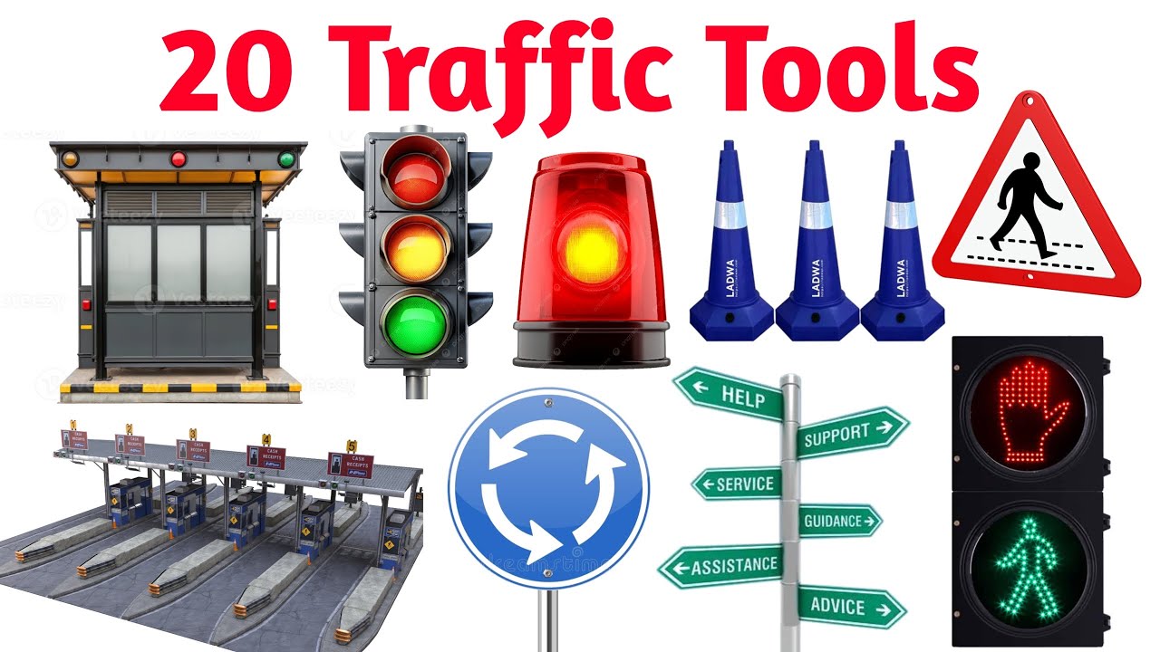 20 बच्चों के लिए ट्रैफिक संकेत और सड़क चिन्ह | Learn Traffic Signs and Road Safety