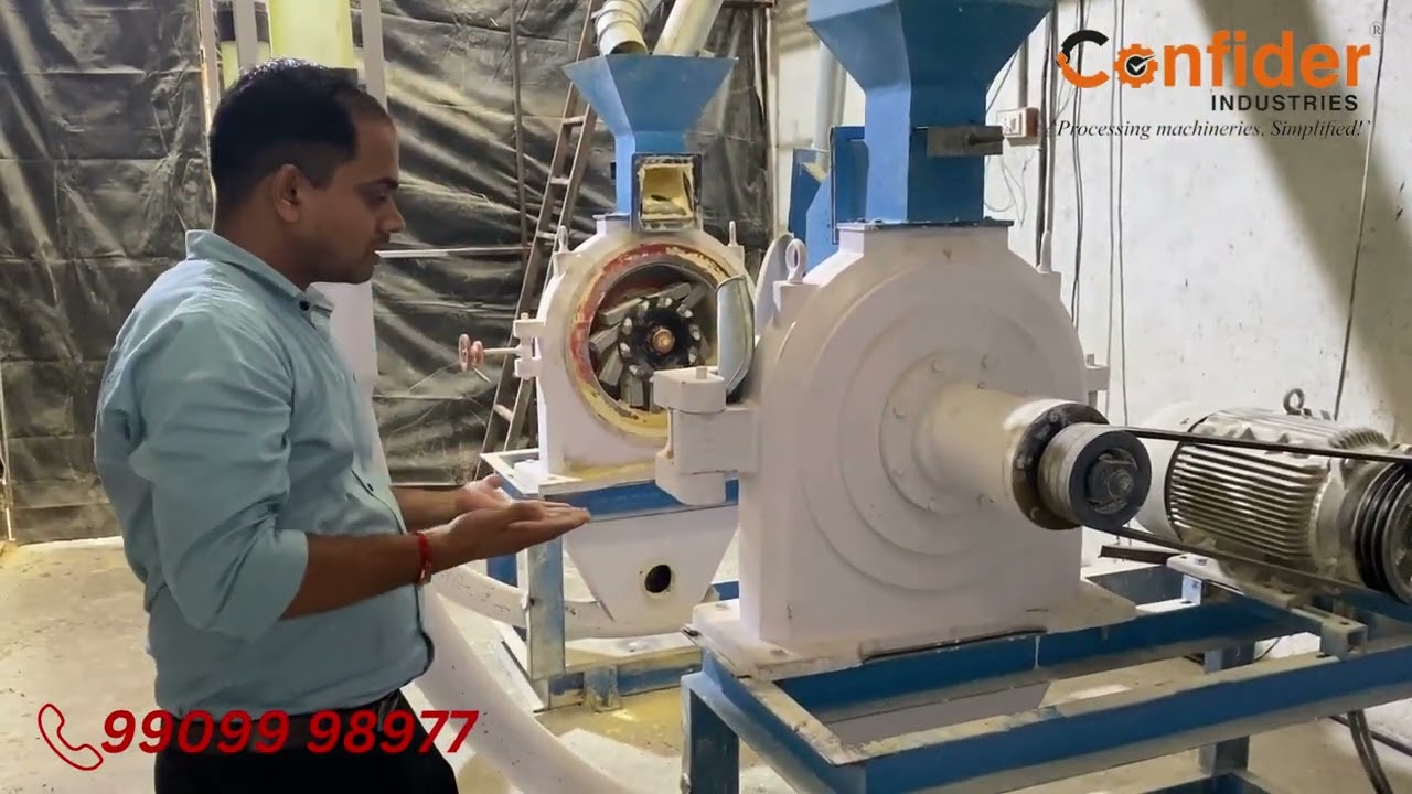 Besan Mill Plant with Micro Mill, Hammer Mill, and Pin Mill Pulverizer Machines +91 99099 98977