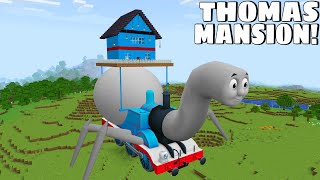 I found SKY MANSION OF GIANT THOMAS SPIDER in Minecraft - Gameplay - Coffin Meme