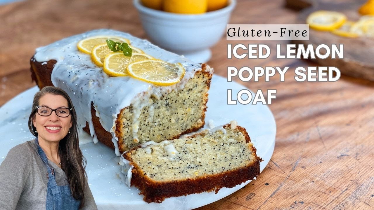 Gluten-Free Iced Lemon Poppy Seed Loaf