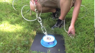 How to Install Two Dog Tie Out  Double Dog Run System  Tangle Free Dog Tie Outs