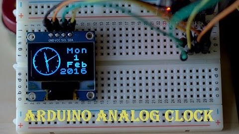 ARDUINO ANALOG CLOCK WITH OLED DISPLAY