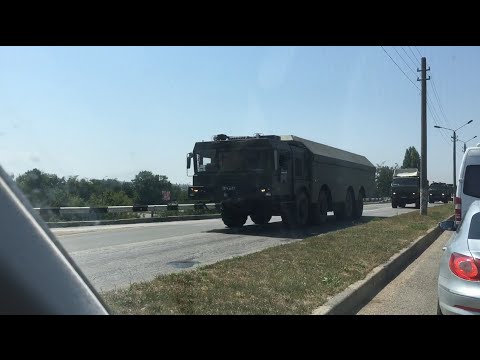 Российская техника по объездной дороге Симферополь-Ялта. 08. 08. 2016