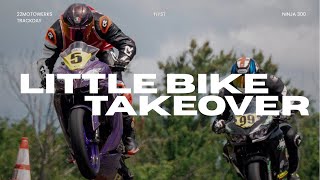 Ninja 300 chasing big bikes! 