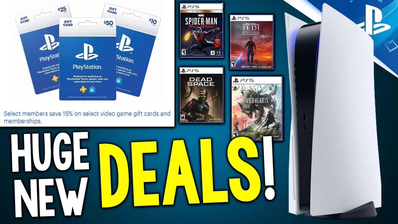 HUGE New PS5 DEALS! PSN Credit Deal, New Games CHEAPER + More New PlayStation Deals 2023 YouTube