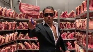 Salt Bae Cutting The Best Meat in Nusret Dubai! #20