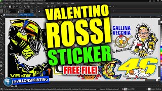 VR46 Valentino Rossi DECAL / STICKER d