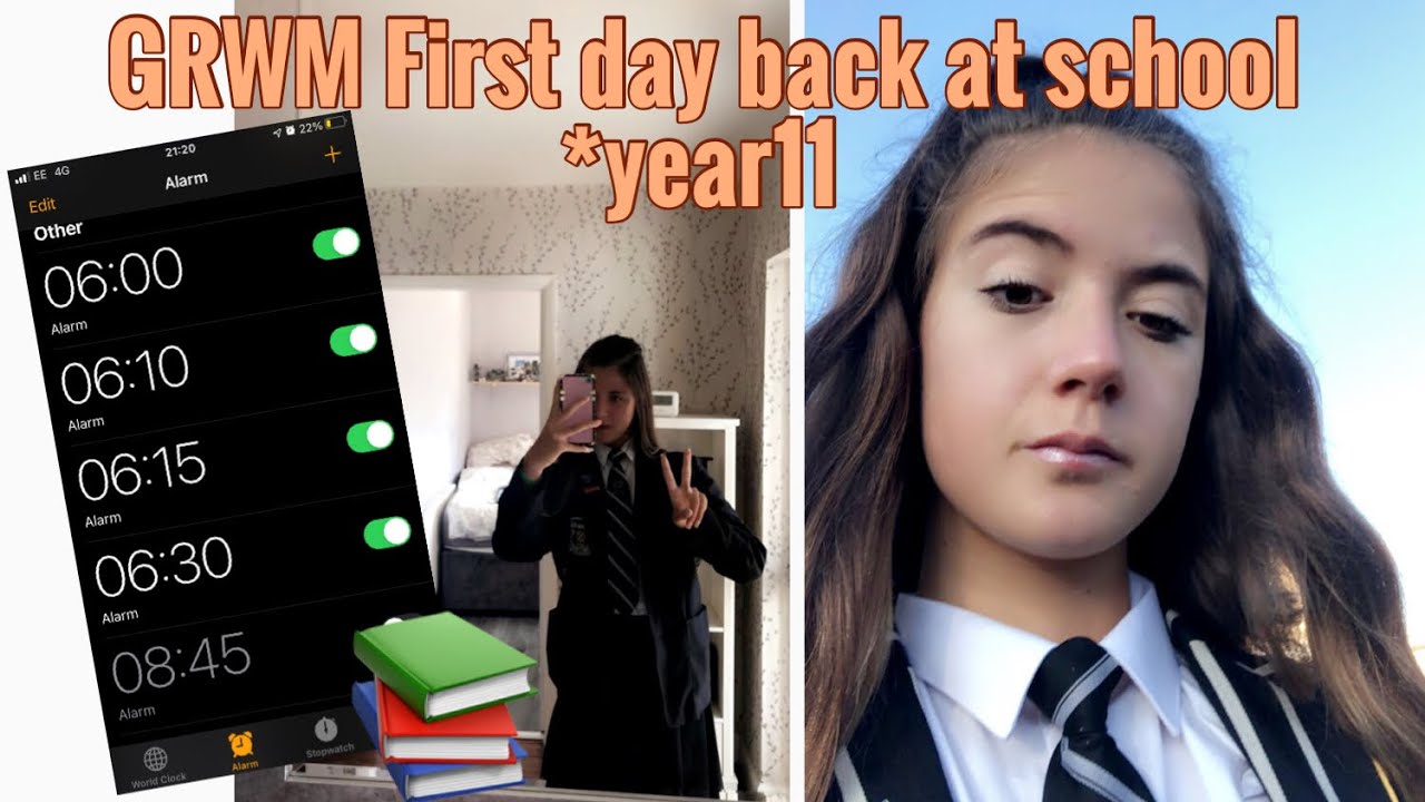 First day back at school GRWM *year11😩 back to school 2021 YouTube