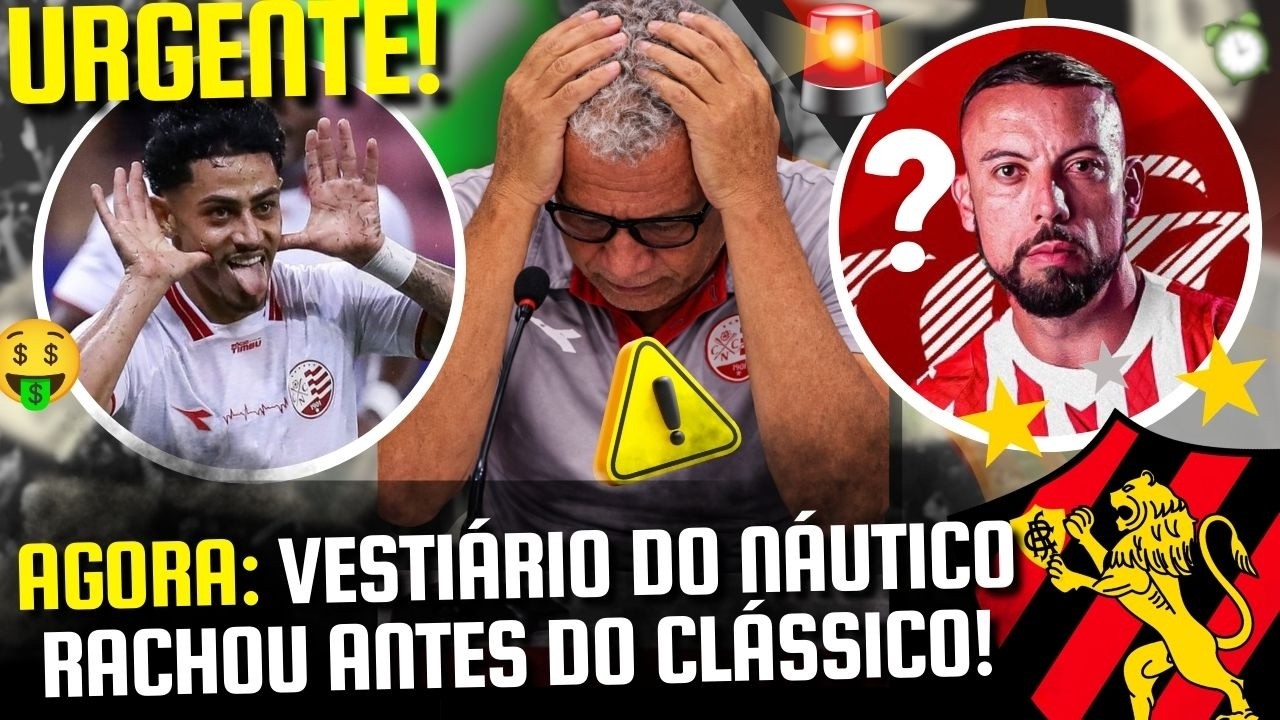 VAZOU: JOGADOR DO NÁUTICO BALANÇA COM PROPOSTA DO SPORT ANTES DA FINAL! - HÉLIO MUITO PREOCUPADO!