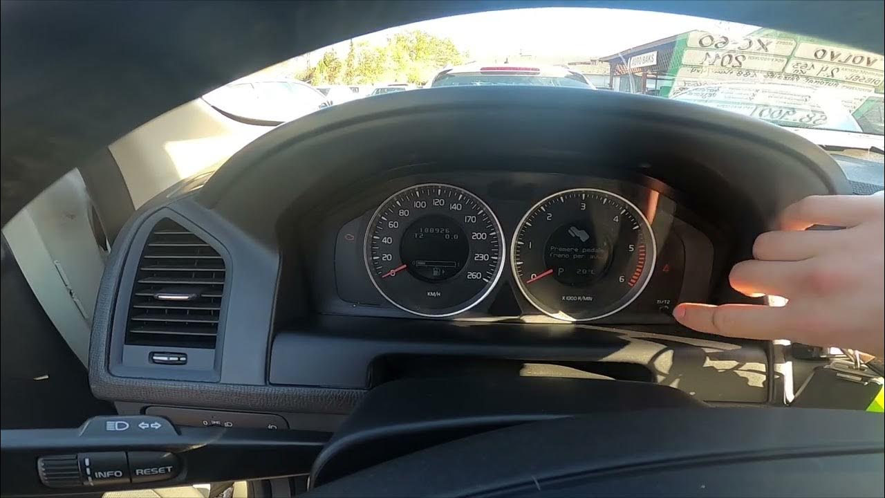How to Reset Service Reminder in Volvo XC60 I ( 2008 - 2017 ) | Manage ...
