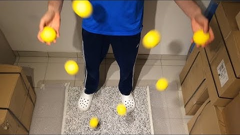 4,5,6,7 and 8 ball bounce juggling