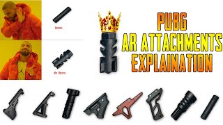 PUBG Attachment details and recoil control mechanism explaination | AR Only