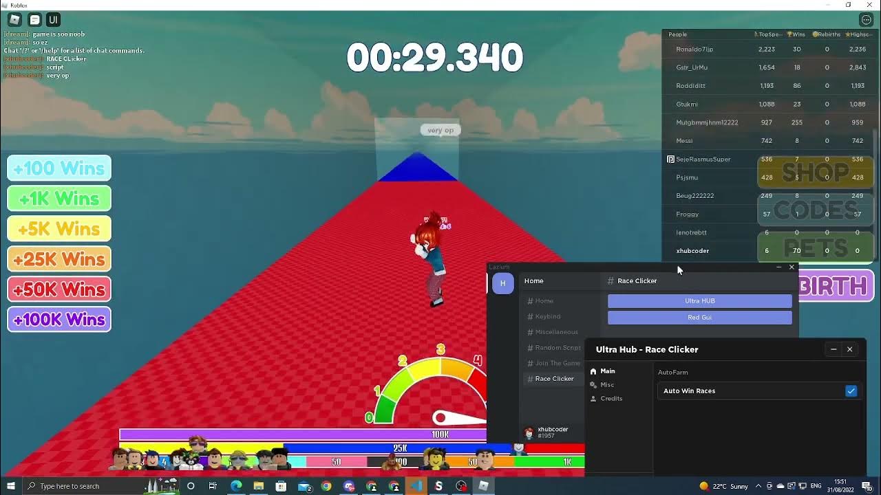 Race Clicker Script Pastebin YouTube