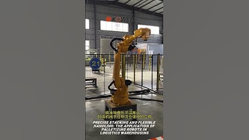 The application of palletizing robots in logistics warehousing #robotization #robotic