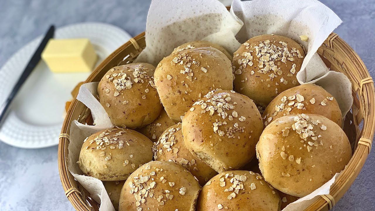 Bollos integrales bien deliciosos Pan integral YouTube