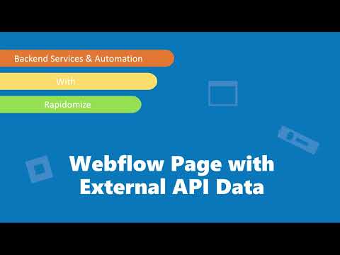 How to Display Live Data from External API in Webflow