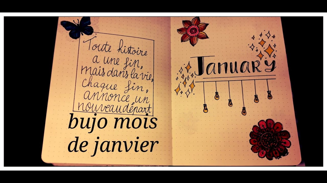 Mois de janvier #bujo - YouTube