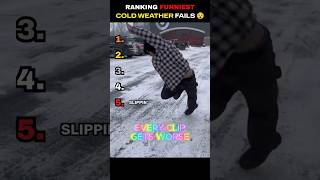 Ranking FUNNIEST Cold Weather Fails Part 2 #shorts
