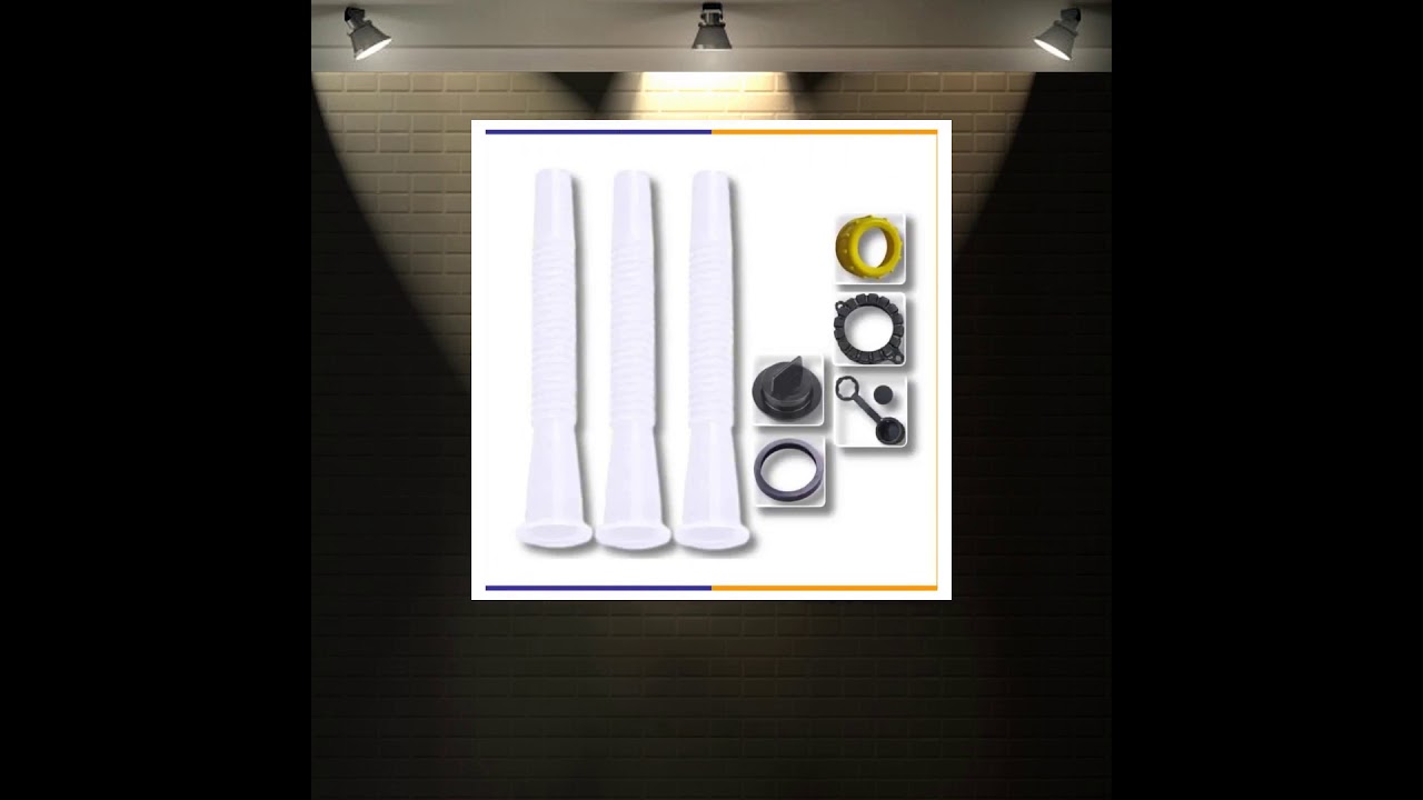 Gas Can Spout Replacement w/ Tons Of Accessories Included (Pack of 3)