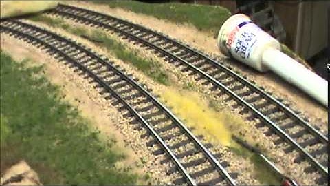 Working with and applying 10 & 12 mm Static grass.