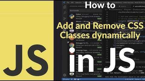 How to Add and Remove CSS Classes Dynamically in JavaScript | DOM Class Manipulation Made Easy