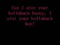 Hollaback Boy lyrics