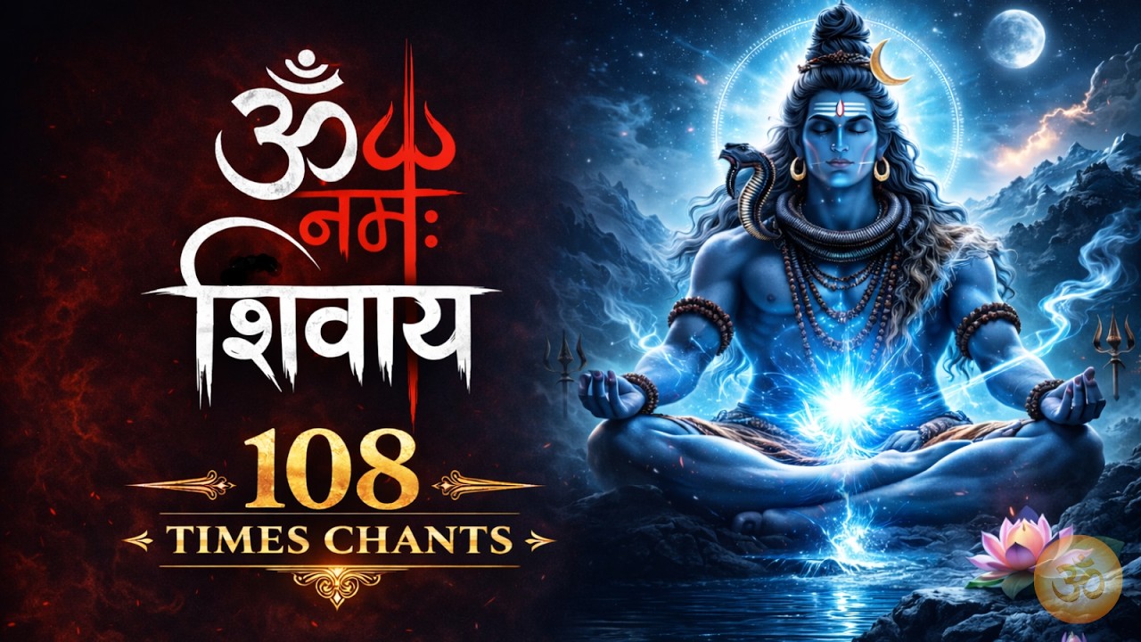 ॐ नमः शिवाय 108 बार जप | Morning Puja Mantra For Peace, Positive Energy | Om Namah Shivaya 108 Times