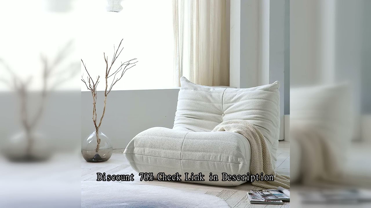 Teddy Fabric Bean Bag Sofas Comfy Lazy Floor Sofa Couch Soft Lounge Chairs Foam-Filled Accent Chair