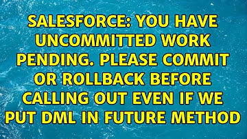 You have uncommitted work pending. Please commit