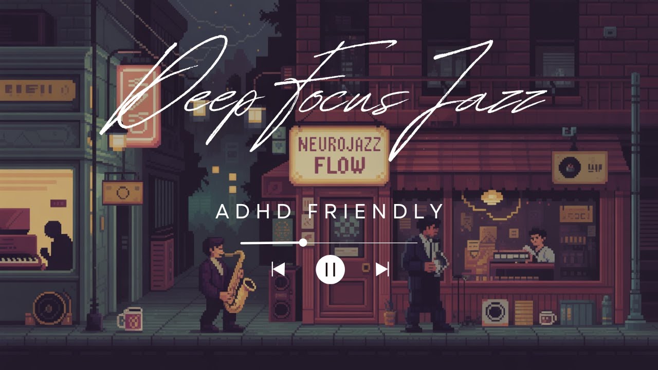 Deep Focus Jazz for Study & ADHD • Indigo Flow Jazz | Lofi Study Music